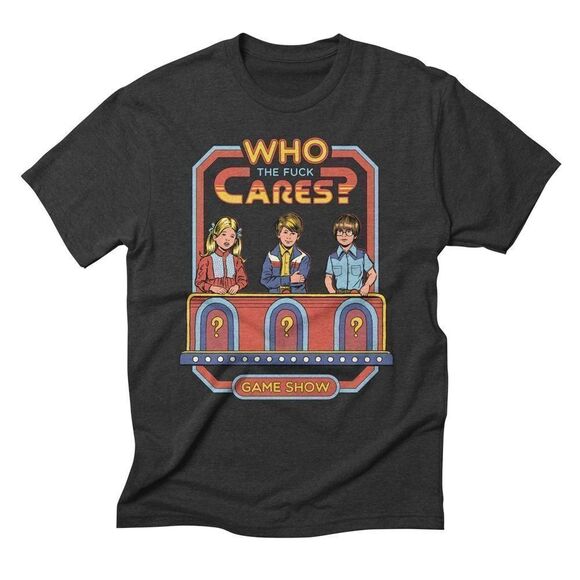 Threadless Other - THREADLESS "Who Cares?" Unisex Novelty T- shirt. Size S